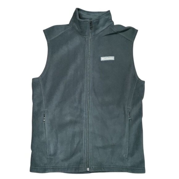 Columbia Other - Columbia Sleeveless Full Zip Fleece Mountain Vest Grill / Black Men's Size M